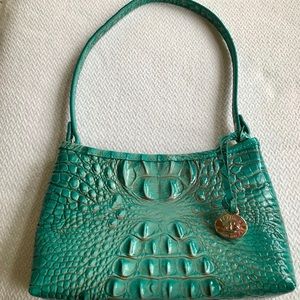 Small teal Brahmin Bag, like new condition